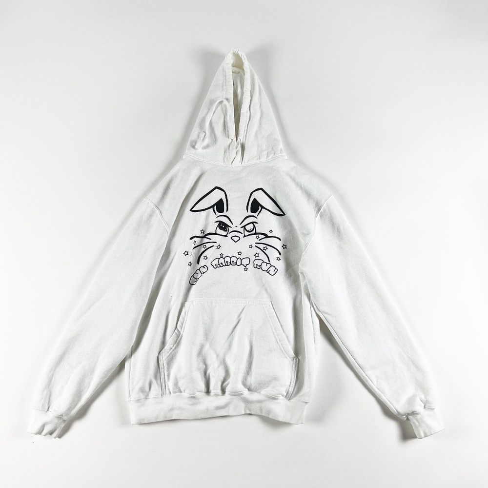 Icy Rabbit Run Rabbit Run Graphic Print Fleece Li… - image 1